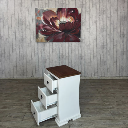 Velador curvo 3 Cajones